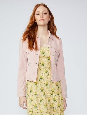 PAIGE Women's Pacey Jacket Vintage Rouge Glow Size S Pink Shabby Chic Utility